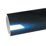 Gloss Metallic Midnight Blue Car Vinyl Wrap PET