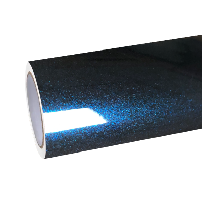 Gloss Metallic Midnight Blue Car Vinyl Wrap PET 01