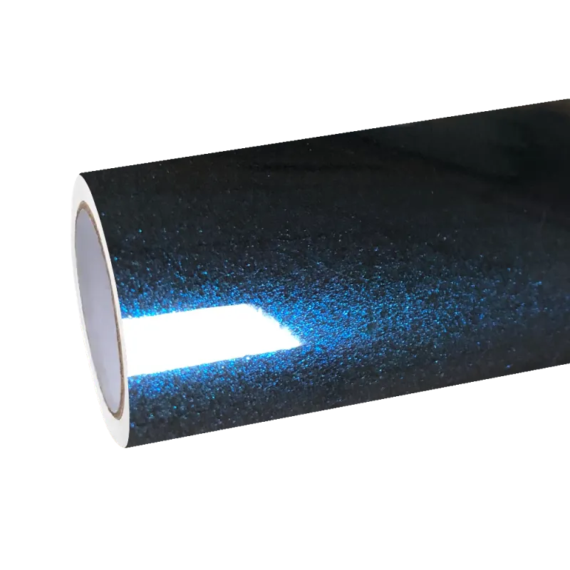 Gloss Metallic Midnight Blue Car Vinyl Wrap PET