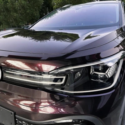 Gloss Glitter Starry Chameleon Black Red Car Vinyl Wrap PET 02