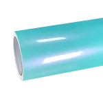Cyan Blue Car Wrap