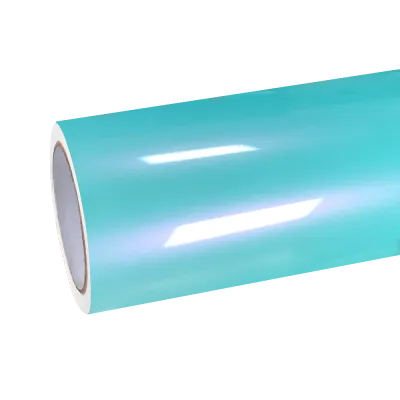 Gloss Racing Tiffany Blue Car Vinyl Wrap PET  01