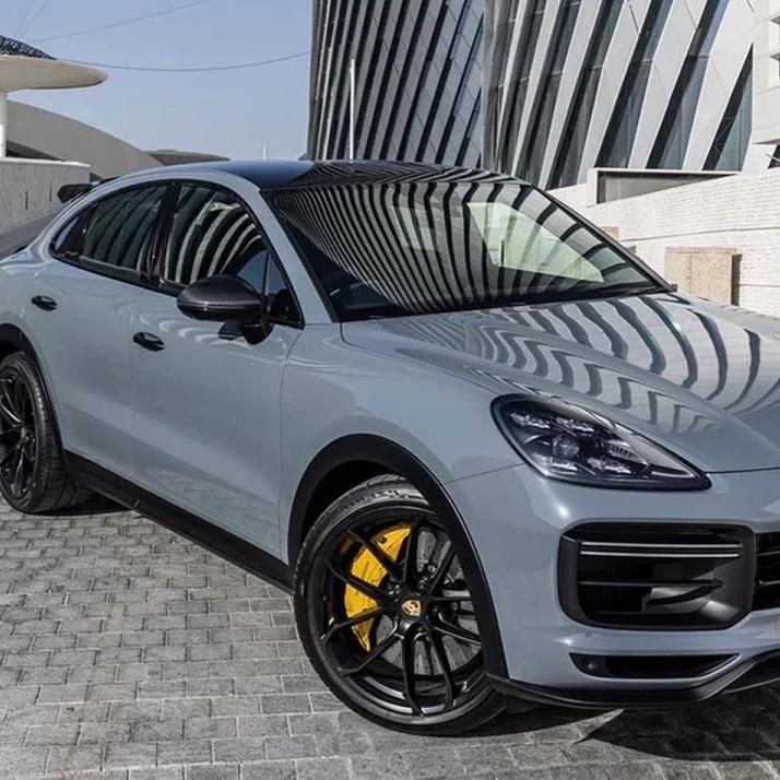 Gloss Arctic Grey Car Vinyl Wrap BMW Porsche PET