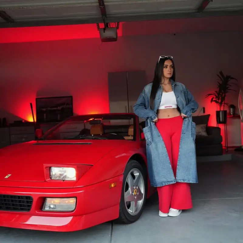 Gloss Ferrari Red Car Vinyl Wrap Sale