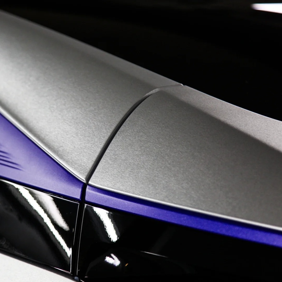 Matte Metallic Brushed Silver Car Vinyl Wrap