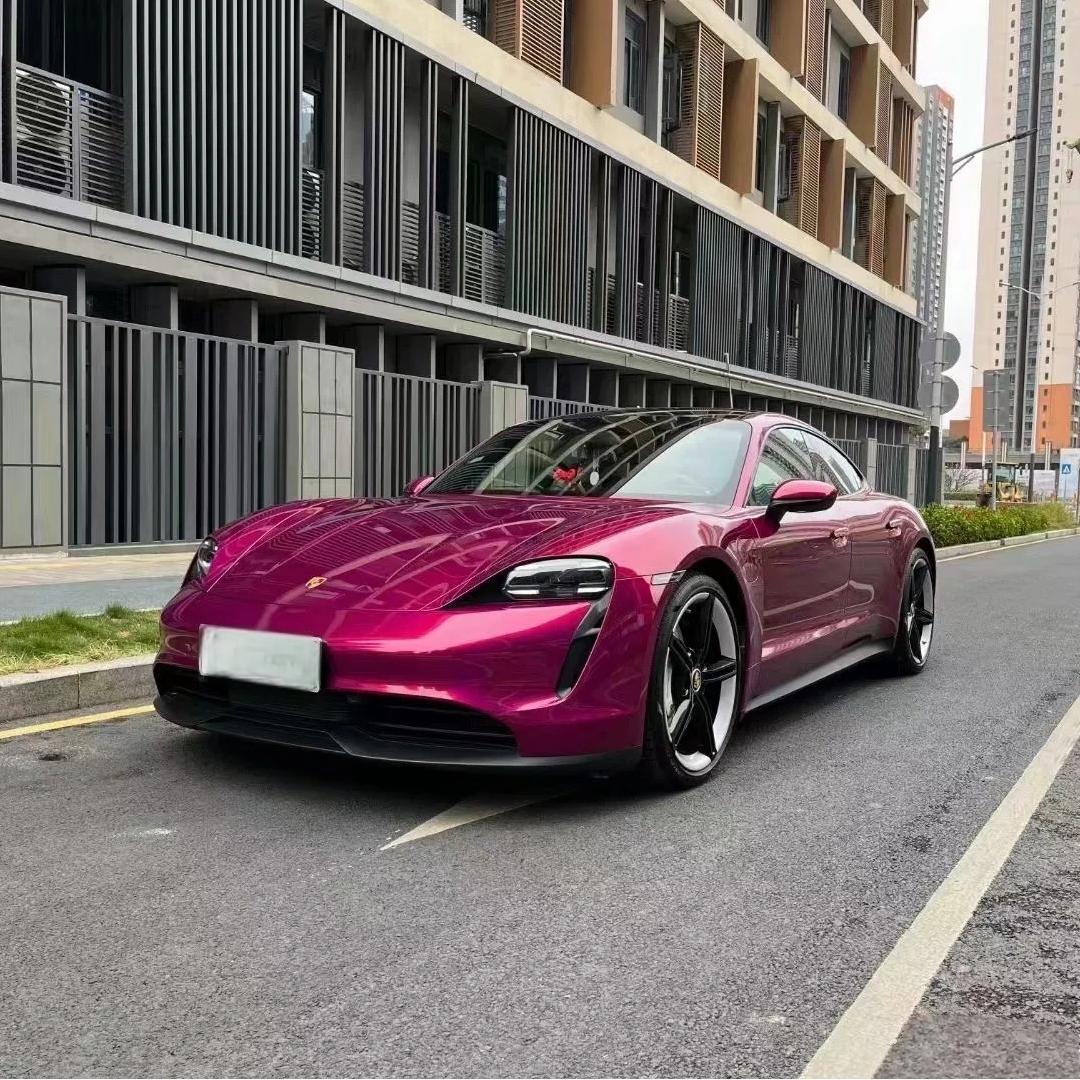 Gloss Metallic Pagoda Red Car Vinyl Wrap