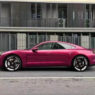 Gloss Metallic Pagoda Red Car Vinyl Wrap PET 02