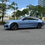 Matte Metallic Mist Blue Car Vinyl Wrap