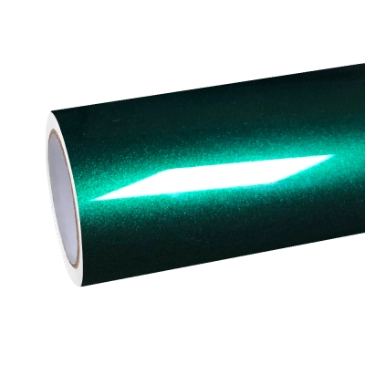Gloss Metallic Agate Green Car Vinyl Wrap PET 01