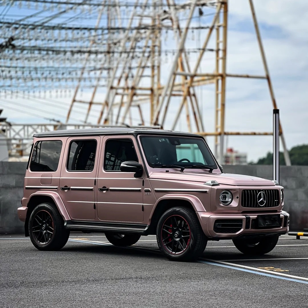 Satin Rose Gold Car Wrap