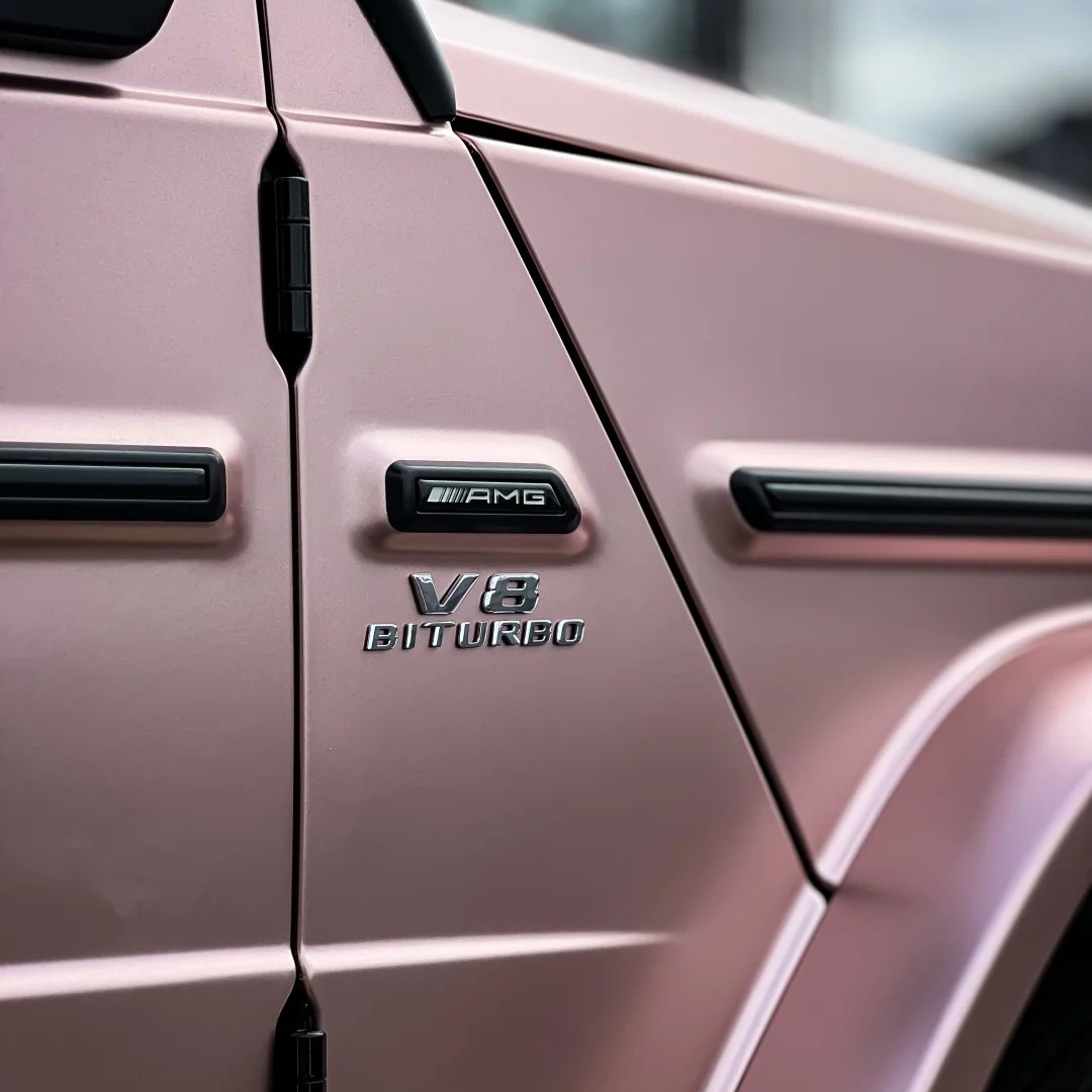 Satin Rose Gold Car Wrap