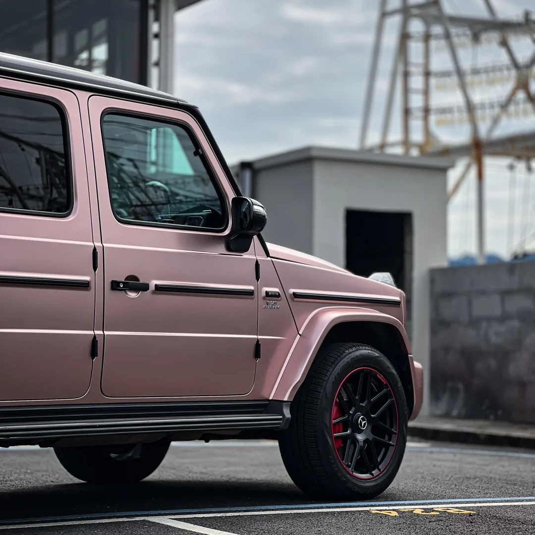 Satin Rose Gold Car Wrap