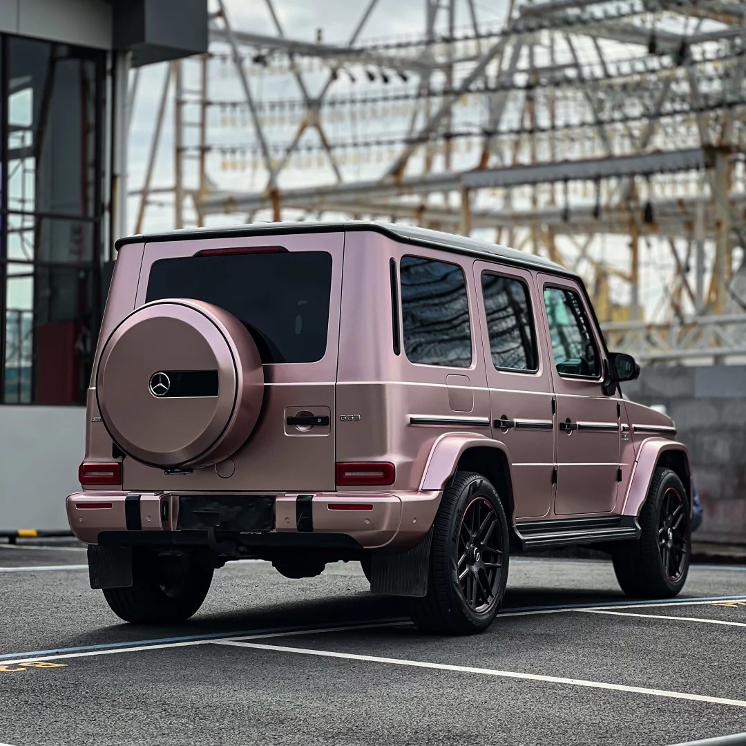 Satin Rose Gold Car Wrap