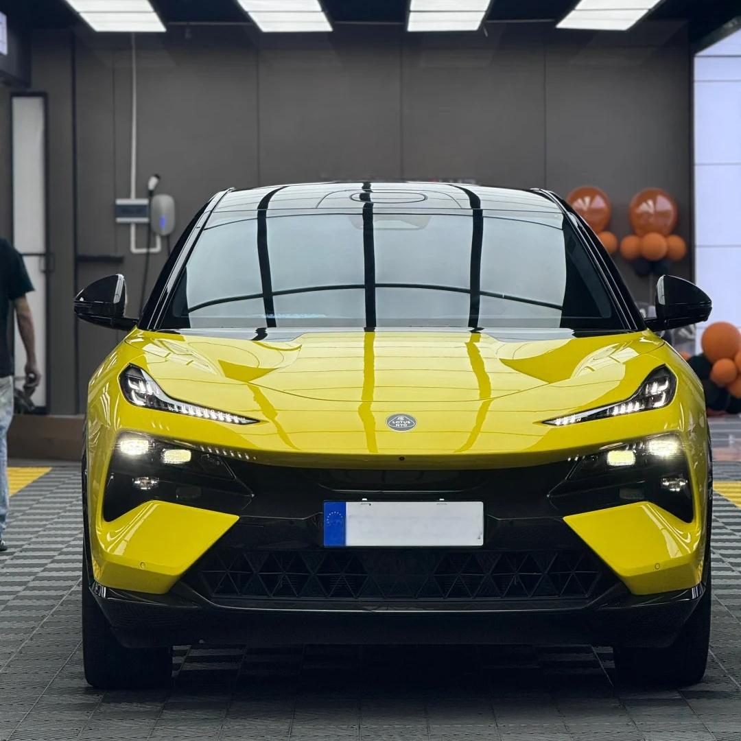 Gloss Maize Yellow Car Vinyl Wrap PET