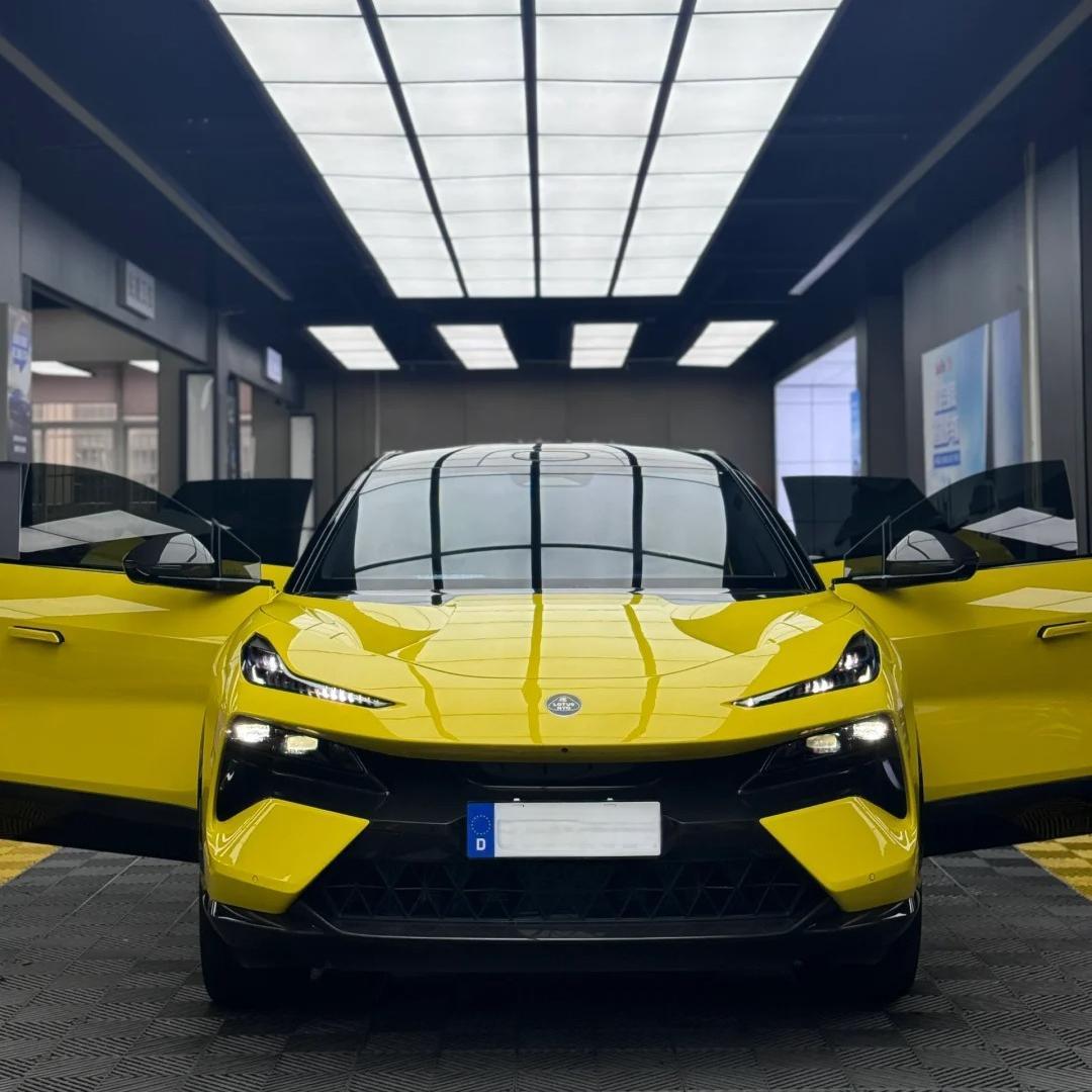 Gloss Maize Yellow Car Vinyl Wrap PET