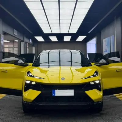 Gloss Maize Yellow Car Vinyl Wrap 02