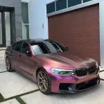 Matte Diamond Brown Red Car Vinyl Wrap