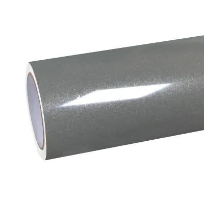 Gloss Metallic Jasper Grey Car Vinyl Wrap PET 01