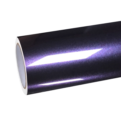 Gloss Metallic Galaxy Purple Car Vinyl Wrap PET 01
