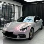 Pink Grey Car Wrap