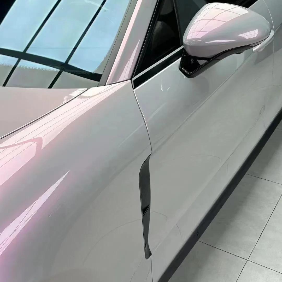 Pink Grey Car Wrap