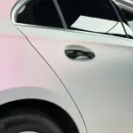 Matte Metallic Chameleon Pink Grey Car Vinyl Wrap
