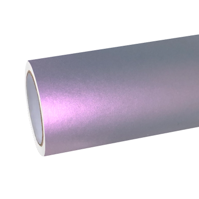 Matte Metallic Chameleon Pink Grey Car Vinyl Wrap 01