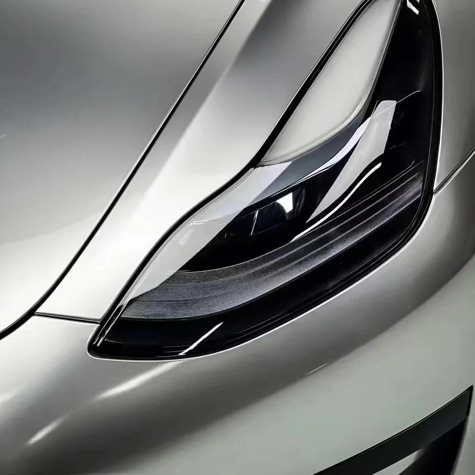 Gloss Metallic GT Silver Car Vinyl Wrap PET