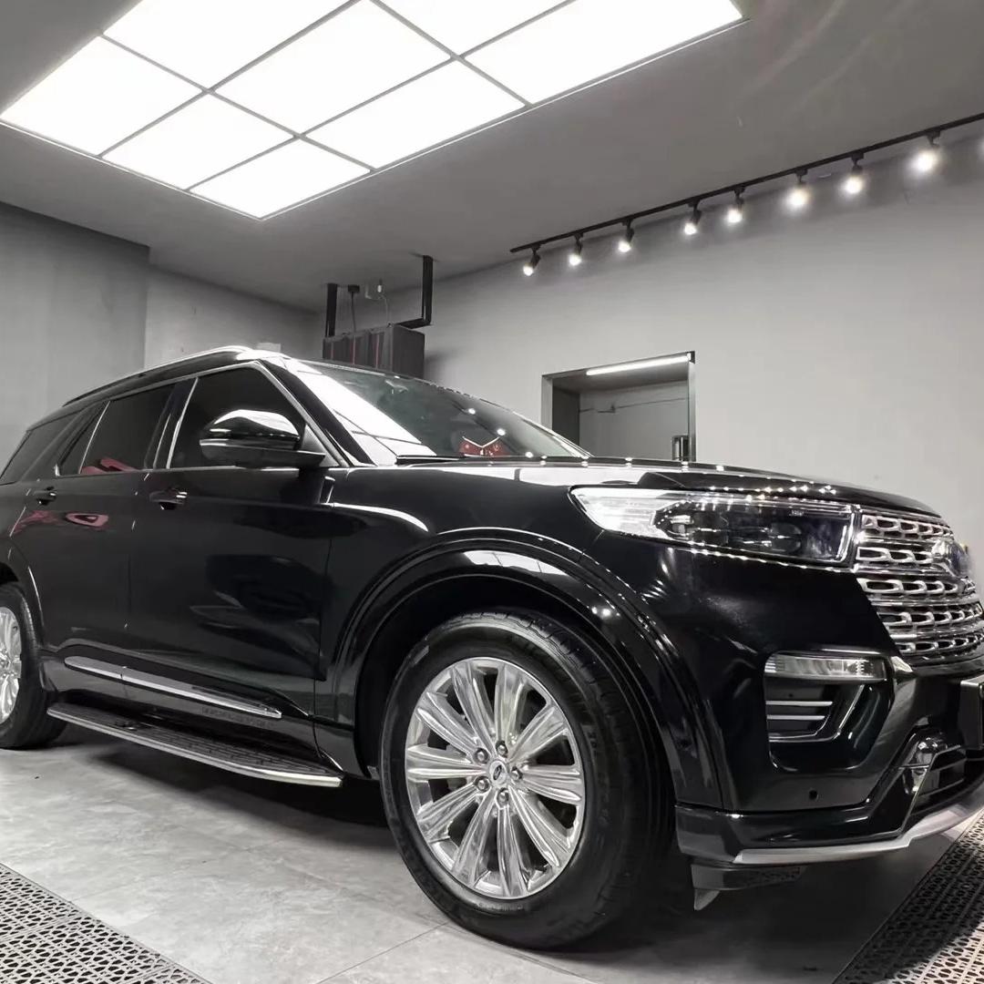 Santorini Black Car Wrap