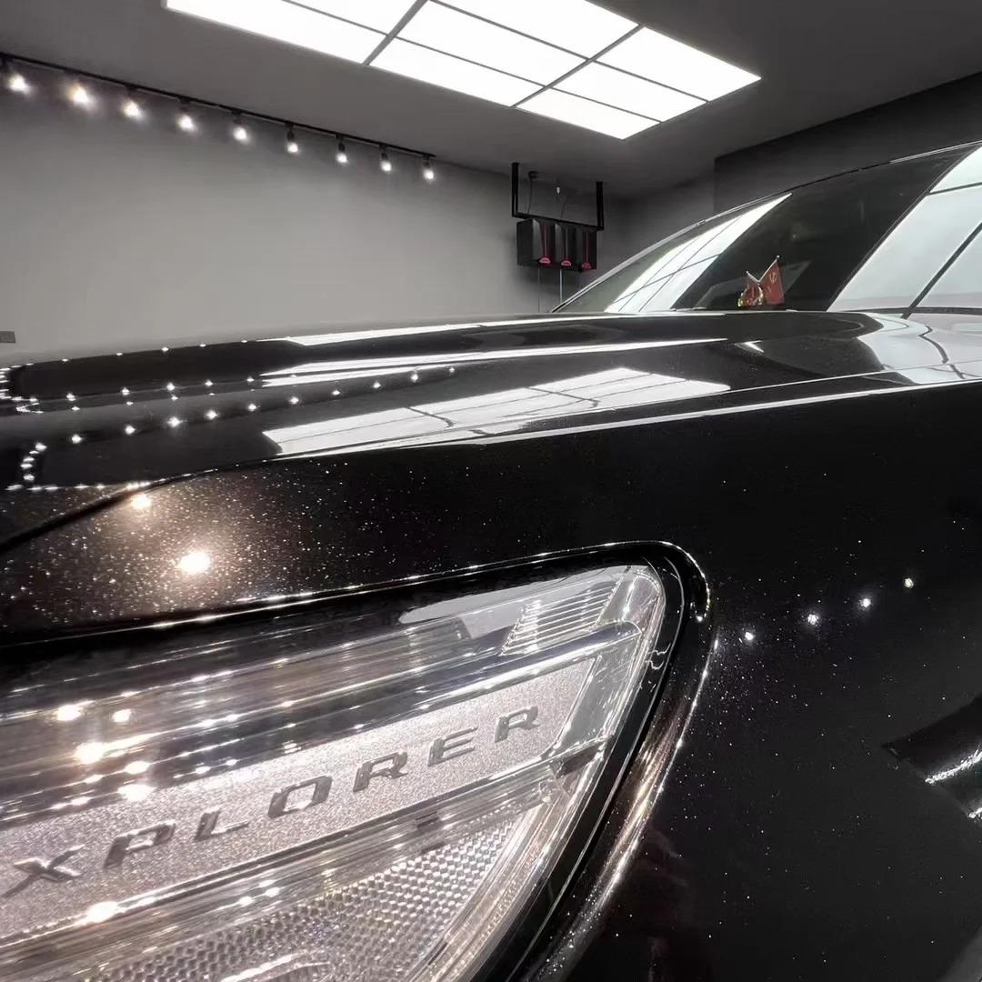 Santorini Black Car Wrap