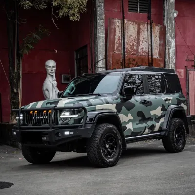 Aluko Custom Camouflage Car Vinyl Wrap 01