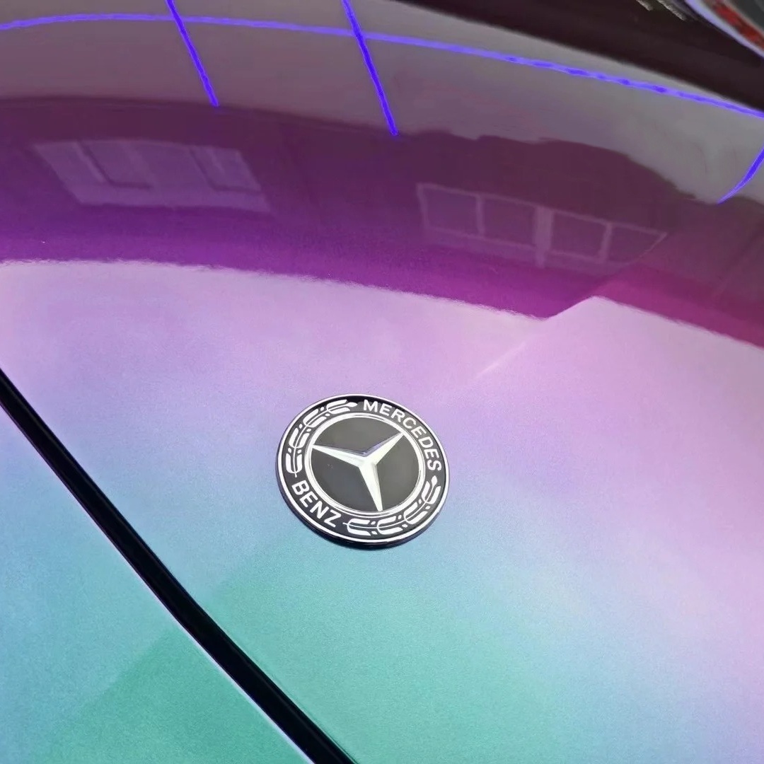 Gloss Metallic Prasinous Green Car Vinyl Wrap PET