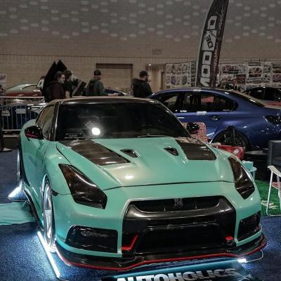 Gloss Racing Tiffany Blue Car Vinyl Wrap PET  02