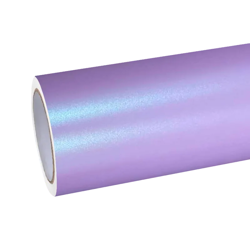 Matte Metallic Satin Chameleon Glacial Frost Purple Car Vinyl Wrap