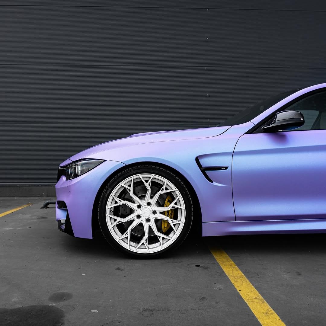 Matte Chameleon Glacial Frost Purple Car Vinyl Wrap PET
