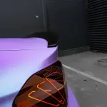 Matte Metallic Satin Chameleon Glacial Frost Purple Car Vinyl Wrap