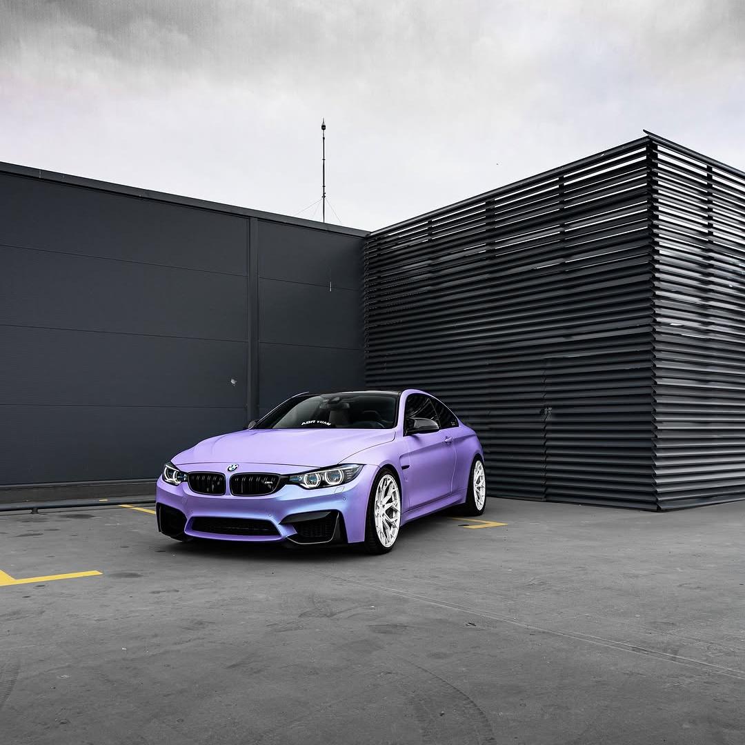 Matte Chameleon Glacial Frost Purple Car Vinyl Wrap PET