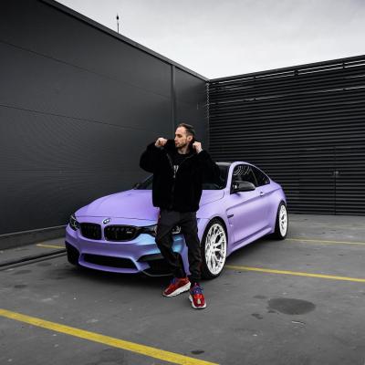 Matte Chameleon Glacial Frost Purple Car Vinyl Wrap PET 02