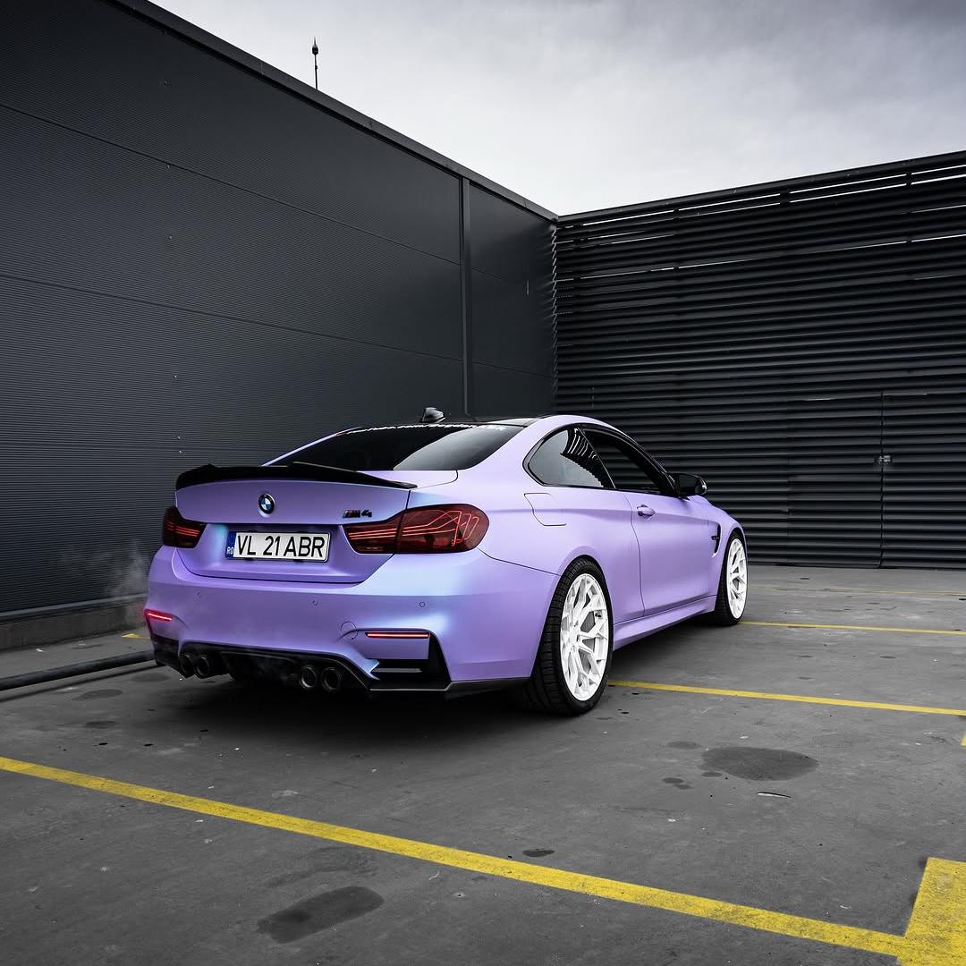 Matte Chameleon Glacial Frost Purple Car Vinyl Wrap PET