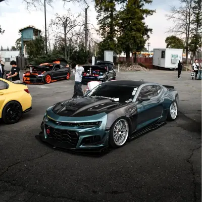 Gloss Metallic Interstellar Green Car Vinyl Wrap PET 02