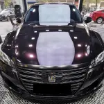 Gloss Metallic Midnight Red Car Vinyl Wrap PET