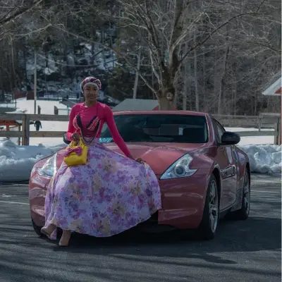 Gloss Plum Sauce Pink Car Vinyl Wrap PET 02