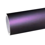 Ultra Matte Metallic Black Purple Car Vinyl Wrap