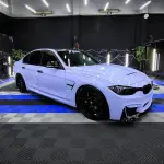 Gloss Macaron Baby Blue Car Vinyl Wrap PET