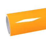 Gloss Mclaren Orange Car Vinyl Wrap PET