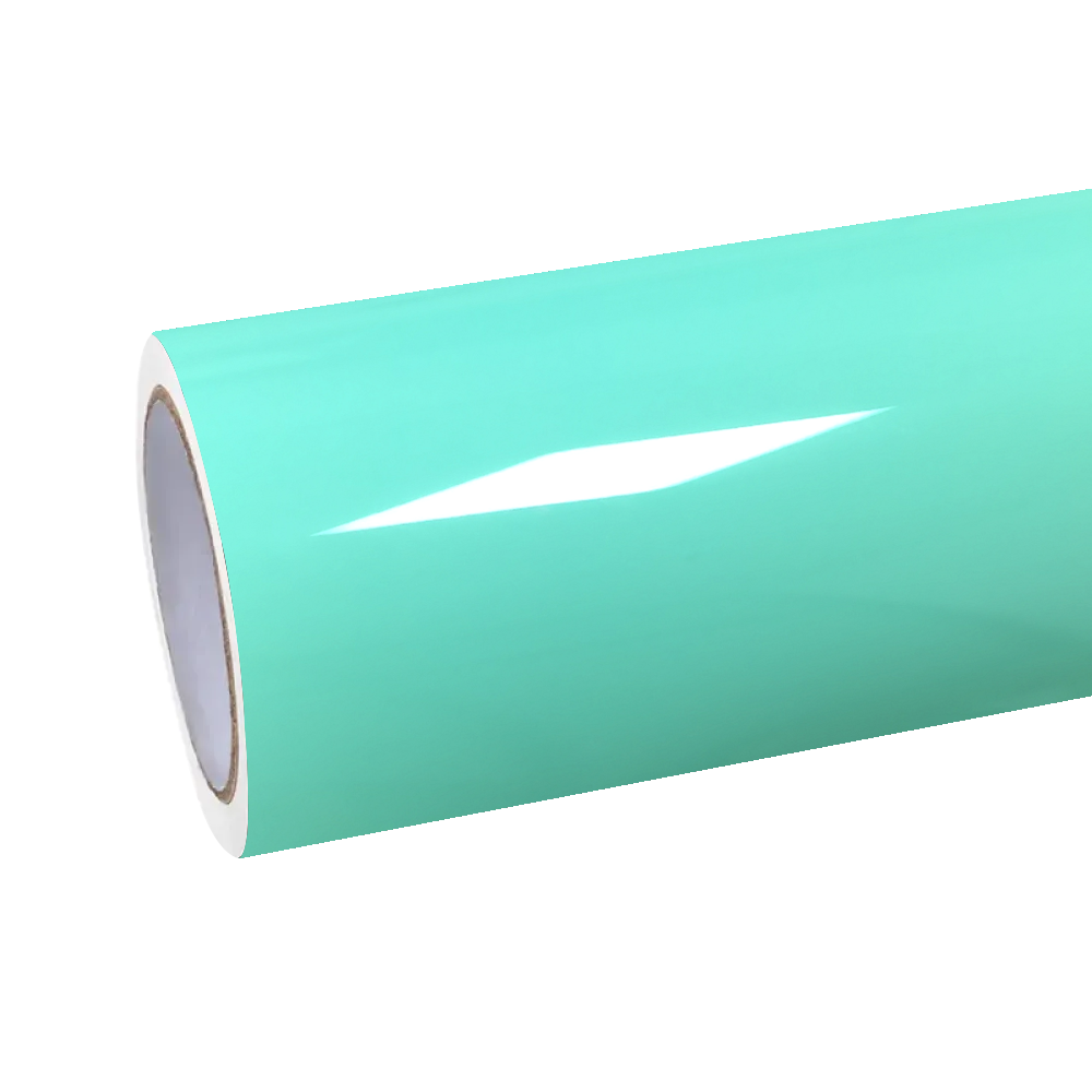 Gloss Porsche Mint Green Car Vinyl Wrap PET