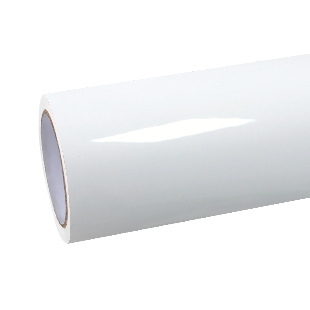 Gloss Piano White Car Vinyl Wrap PET