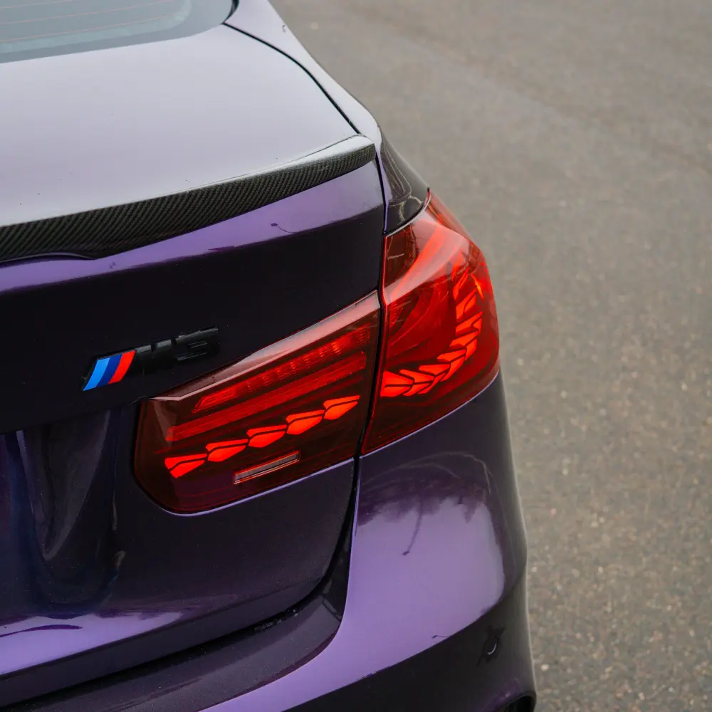 Gloss Metallic Midnight Purple Car Vinyl Wrap BMW