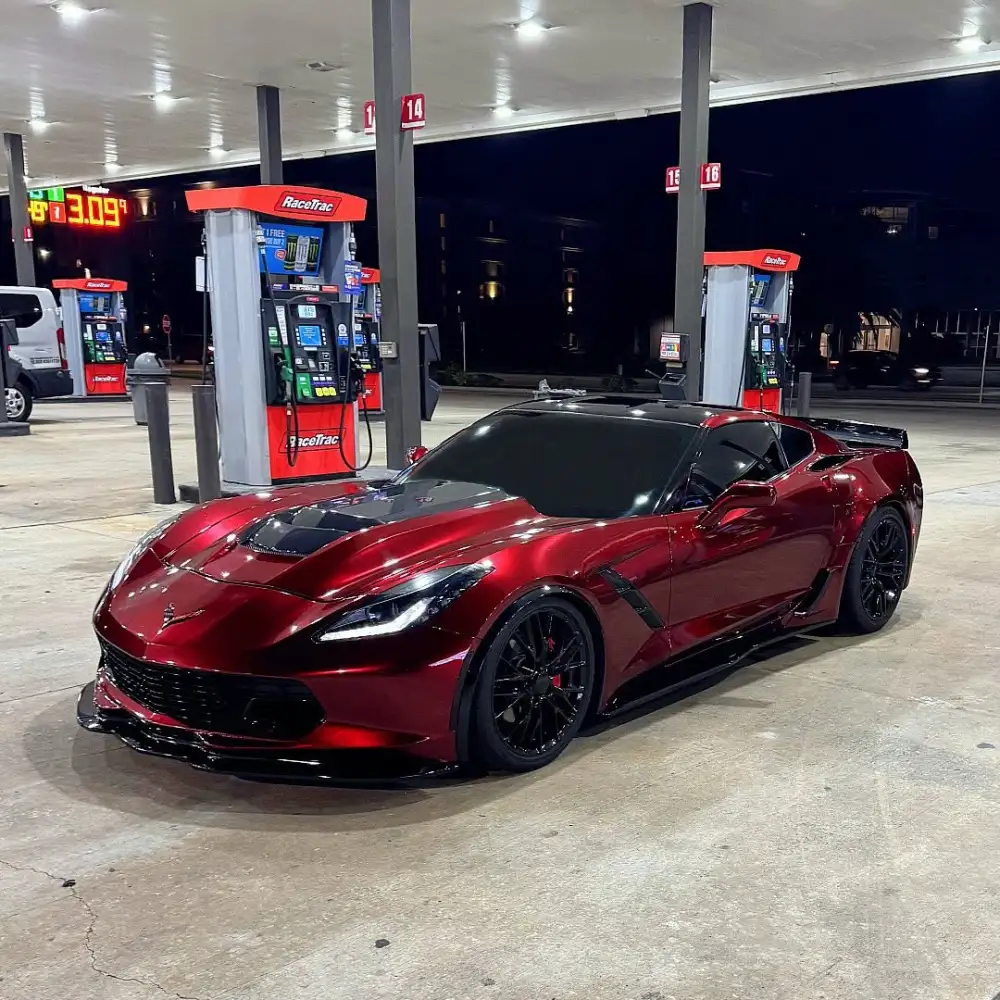 Gloss Liquid Metallic Dragon Blood Red Vinyl Wrap
