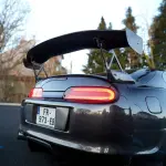 Gloss Metallic Tungsten Black Car Vinyl Wrap PET 